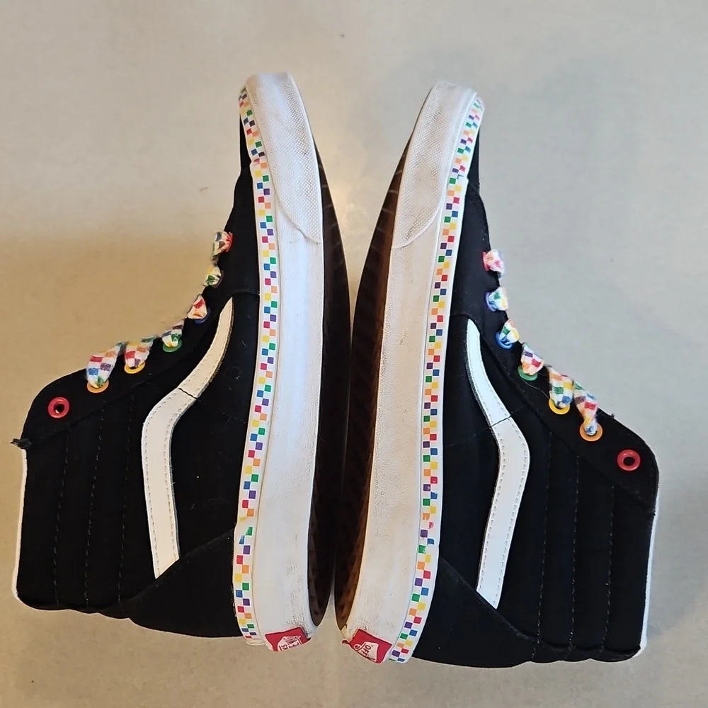Vans Junior High Top Rainbow Sneakers